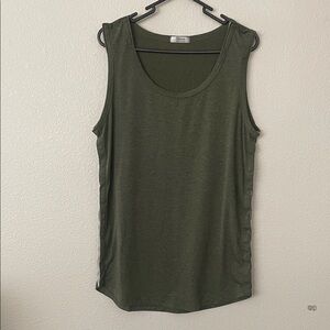 Deyeek Army Green Tank Top | Snap Closure Side Hems and Shoulders | Unisex